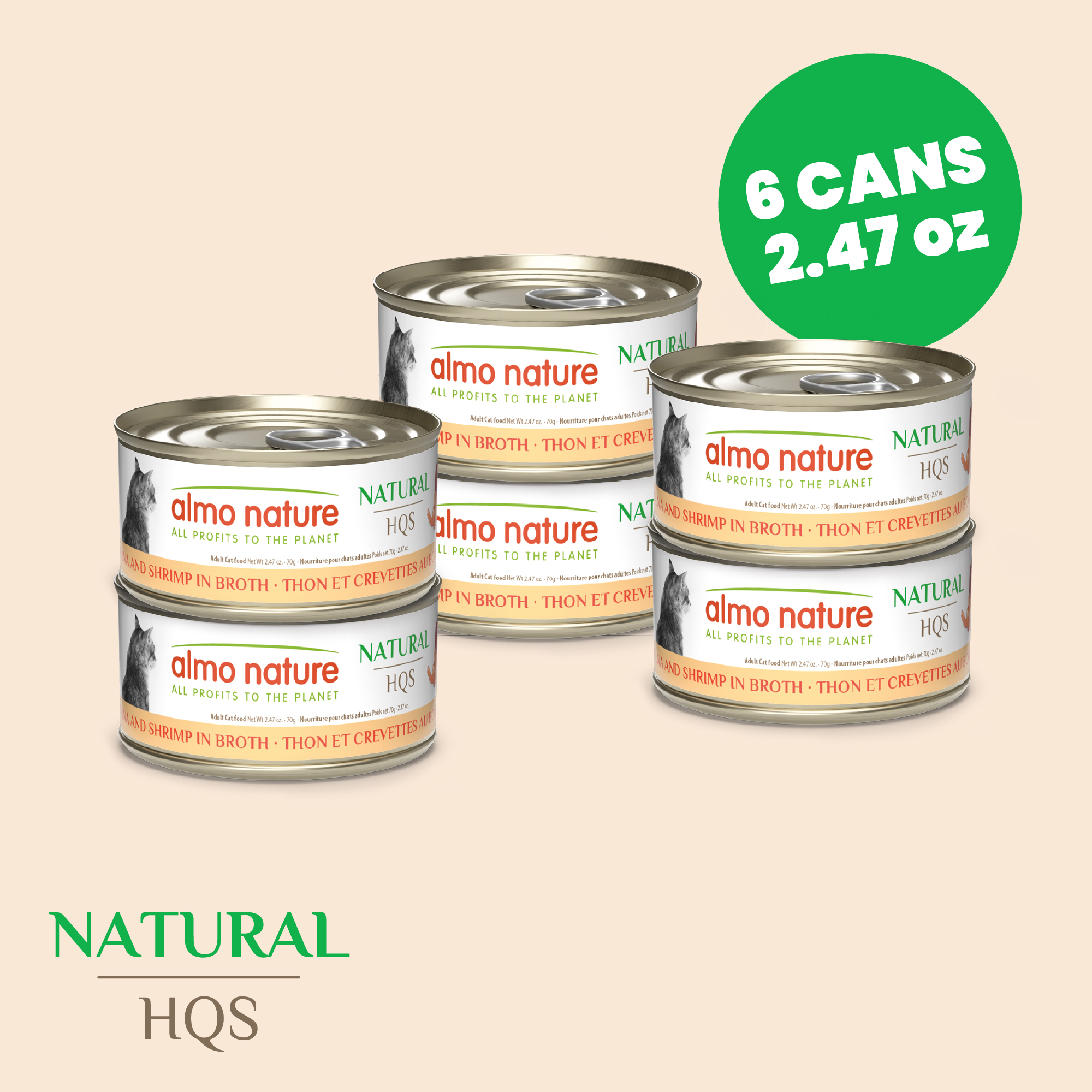 Natural HQS (Multi-Pack) Tuna and Shrimp in broth
